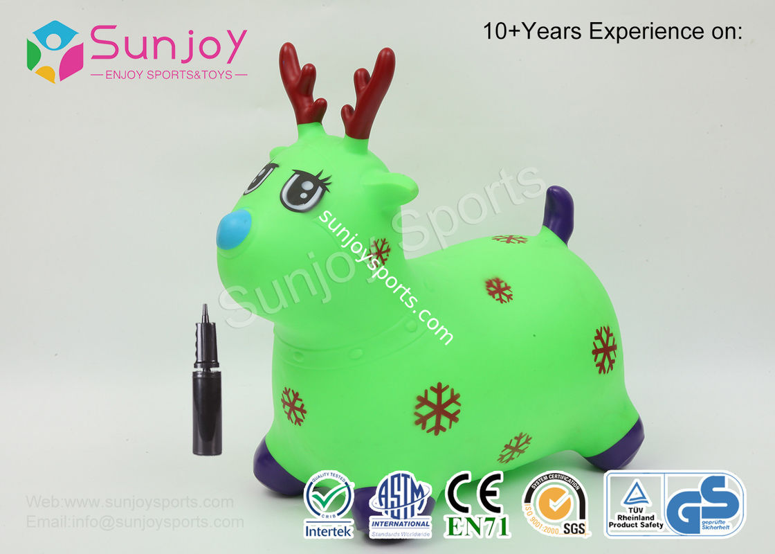 Sunjoy Jumping Deer Bouncy Ride On Children Toys For Christmas Gift Hopper Animal Made In China OEM Logo Eco Friendly PV